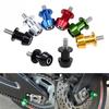 1Pair Aluminum Motorcycle Swingarm Spools Stand Screws Slider for Honda Kawasaki