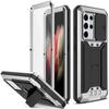 Metal For Samsung Galaxy S21 Ultra 5G 6.8 Inch Case with Stand Built Camera Screen Protection Cover Funda Coque Shockproof