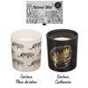[A0901] - Box of 2 Scented Candles 'Natural Wild' Black White - 8x7 Cm
