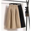 2024 Plus Size Women Draped Skirts Elastic Oversize Stylish Casual Long Skirt Elegant Pleated Skirt