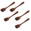 J-kitchens Wooden Lacquered Dessert Spoons, Set of 5, 13.5x2.7cm