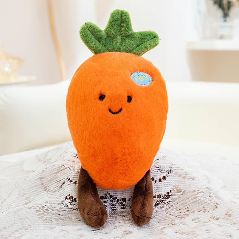 Pumpkin Mushroom Carrot Eggplant Corn Lotus Root Vegetable Plush Pendant Toy