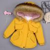 Kids Girl Jacket Big Warm Toddler Children's Winter Cotton Padded Clothes Girls Thickened Cotton Padded Coat