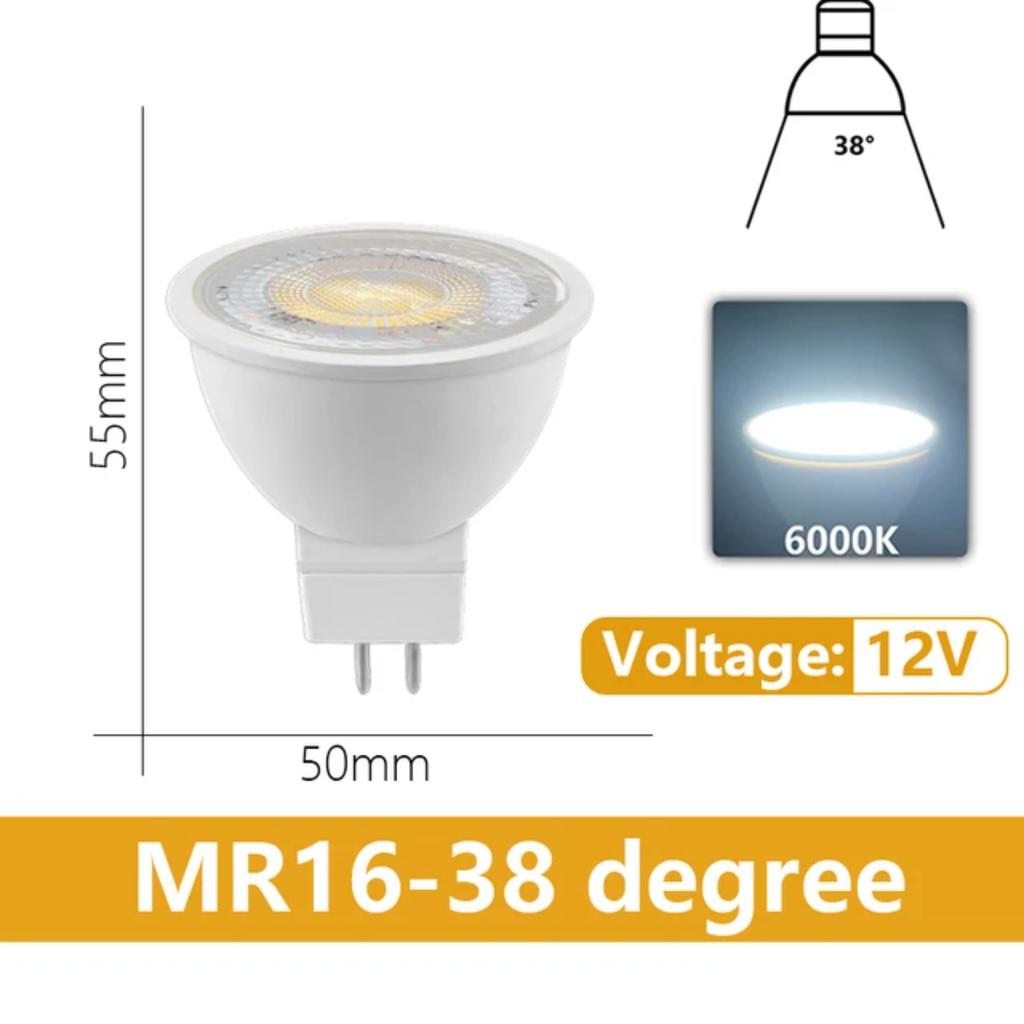 New High-Quality Superbright Low Voltage MR16 LED Spotlight - Pack of 4-20, Energy-Efficient Stoning Replacement for 20W-50W Hal