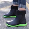 3306 Mid-Tube Fashion Rain Boots for Men and Women - Non-Slip, Waterproof, Thick Rubber Shoes, Ideal for Kitchen Work