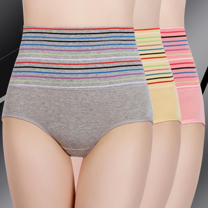 5PCS Women's High Waist Abdominal Panties Postpartum Shaping Sexy Buttocks Large Size Briefs
