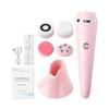 4 In 1 Electric Face Cleansing Brush for Facial Skin Care Wash Sonic Vibration Massage Tool Acne Pore Blackhead Silicone Cleaner