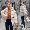 Пуховая одежда женская зимняя одежда новая пуховая одежда женская свободная с капюшоном короткая утолщенная женская стеганая куртка