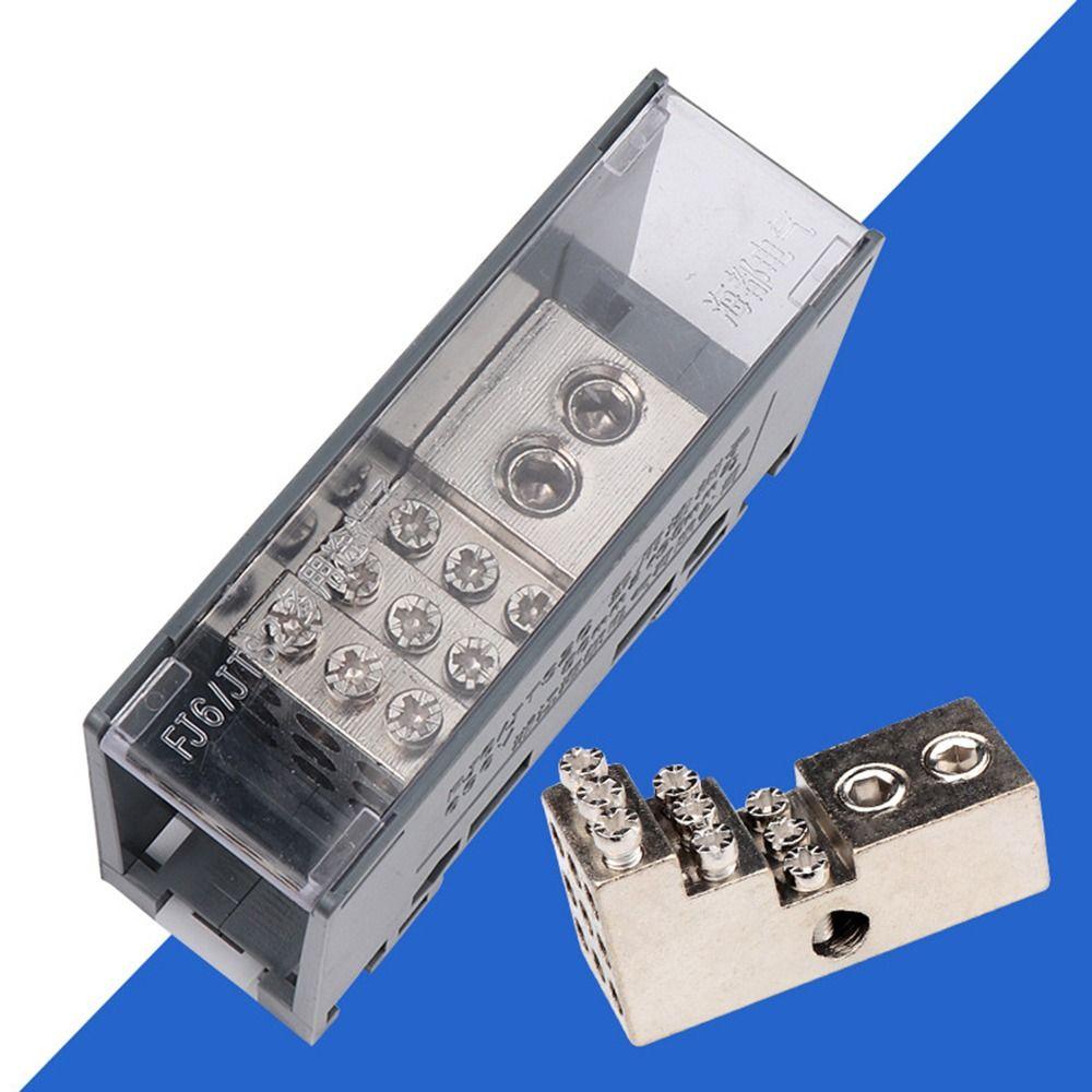 150A Din Rail Terminal Block ABS/Copper Wiring Terminal Distribution Box  for Circuit Breaker