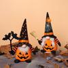 Halloween Gnome Decorations,Handmade Pumpkin Bat Ornaments Swedish Tomte Nordic Plush Elf Doll Nisse Adorable Gnome