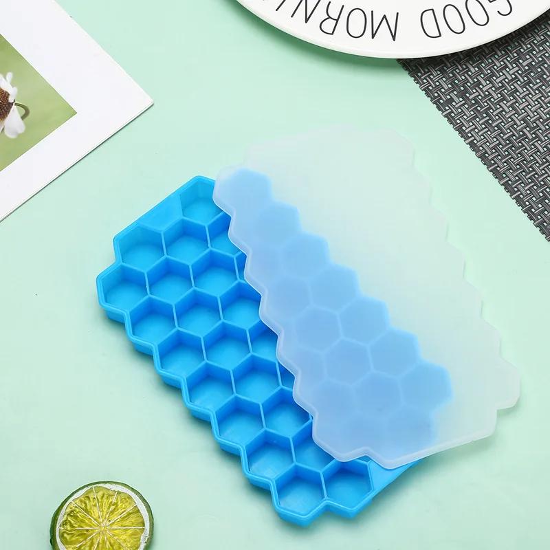 1PCS Silicone Ice Cube Mold 148 Cube Large-capacity Ice Trays Food Grade Maker BPA Free Reusable Ice Maker with Lids
