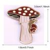 Snail Crawling Mushroom Fun Brooch Backpack Clothing Decoration Fashion Accessory Gift