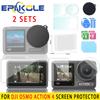Screen Protector for DJI Osmo Action 4 Front Rear Film Cap Lens Cover HD Tempered Glass Film for DJI Action 4 Accessories