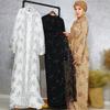 Eid Ramadan Lace Open Cardigan Abaya Women Long Dress Muslim Kaftan Dress Robe