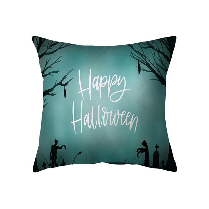 Pumpkin Kitten Throw Pillow Cover Halloween Theme Series Throw Pillow Cover Sofa Chair Bed Cushion Cover Home Decor