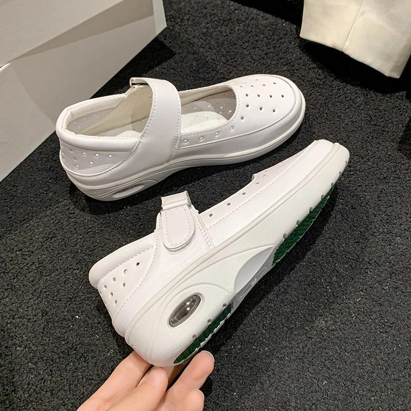 Round Toe Casual Flat Spring and Autumn Women's Shoes 2024  Solid Color Versatile Fashion Solid Color Shallow Mouth Flat Shoes