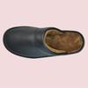 Fleece Warm Winter Cow Split Leather Unisex Handmade Slippers Slip On Soft Comfortable Bedroom Indoor Flats Men Women Padded Warm Slippers Shoes