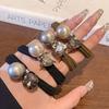Korean French-Style Zircon Pearl Hair Tie