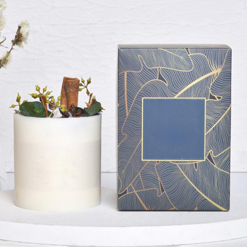 High-end Forest Dried Flower Scented Candle Handmade Gift Box New Year Style Fragrance