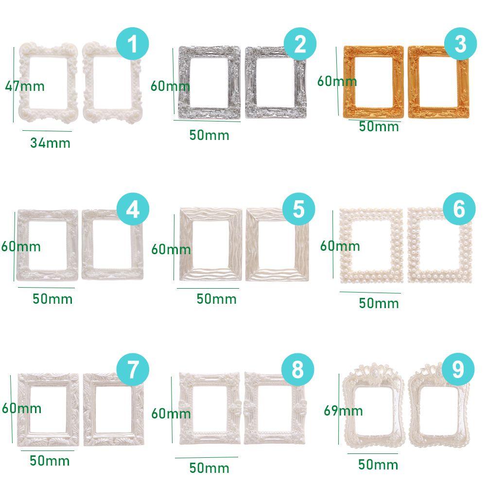 Resin Photo Frame Simulation Furniture Model Doll House Decoration Dollhouse Miniature Accessories