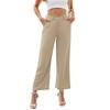 Wide Leg Formal Trousers Women's Pant High Waisted Trousers with Pockets