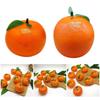 Pack of 6 Artificial Orange Plastic Fruit Supplies Fake Fruit Model for Home Tables Decorations Safe and Easy To Clean