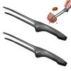Stainless Steel Grill Clips, Tongs for Yakiniku, Camping, and BBQs, Freestanding, Floating Tips, Lightweight and Convenient, Durable and Abr