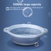 Laundry Basin Large Capacity Plastic Hanging Hole Outdoor Camping Portable Folding Wash Basin Household Supplies