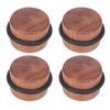 4PCS Cylindrical Door Stopper Prevent  Silent Punch Free Solid Wood Floor Door Stopper with Bl