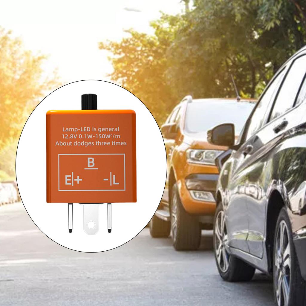 Universal Motorcross LED Flasher-Relay Switch 12V Indicator Light Turn Signal Blinker Relay for Car Motorcycles Off-Road