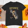 Jimi Hendrix Retro Throwback Black Unisex T-Shirt
