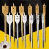 6Pc Three-pointed Woodworking Flat Drill Set Hexagonal Handle Drill Bit Hole Opener Flat Drill Wooden Board Wooden Block Hole Reamer