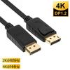 Displayport 1.4 Adapter Cable 4K 60Hz Low-Profile Connector Display Port Audio Adapter For Hdtv Projector Pc Dp To Dp Cables