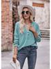 2024 New Autumn Winter Hooded Sweatshirts Women Fashion Buttons V-neck Long Sleeve Pullovers Ladies Casual Loose Hoodies