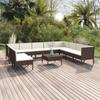 Day and Night - Day and Night Garden Furniture Set 11 Pieces and Brown Synthetic Rattan Cushions