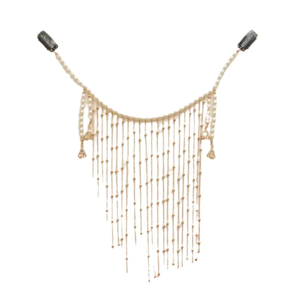 Pearl Hanfu Face Chain Tassel Mysterious Veil Personality Golden Fairy Mask Men