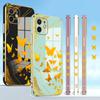 Golden Butterfly Plating Case for Oneplus 9 Pro Nord CE 2 5G 8T Infinix Note 12 G96 11 Hot 11S Pova Neo 2 4 Spark 7 Pro Moto G9 Plus G8 Power Cover