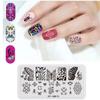1PC Stainless Steel Printing Nail Stamping Plates Manicure Leaves Maple Template Mold Xmas Snowflakes Nail Art DIY Decorations