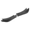 2pcs Rear Bumper Side Spoiler Carbon Fiber Style Surround Decoration Universal for Car