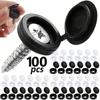 10-100pcs Screw Decorative Cover Cross Screw Nail Cap Folding Buckle for Car Furniture Decorative Nuts Cover Bolts Hardware
