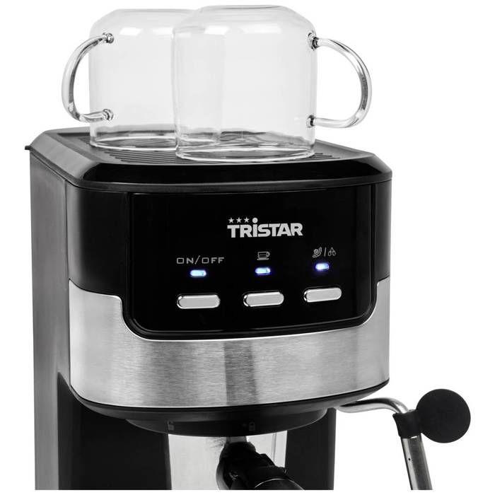 Tristar CM-2278 Machine À Expresso Noir, Acier Inoxydable 1100 W