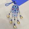 Fatima's Hand Wind Chime Pendant Retro Blue Eye Jewelry Pendant Devil's Eye Wall Haning Decoration Wind Chimes
