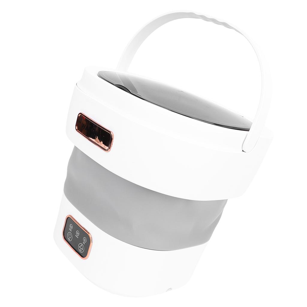 Portable Washing Machine 12L Mini Foldable Washer Gentle Spin Dry Automatic Drainage for Apartments Dormitories Hotels