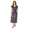 Principles Womens/Ladies Chain Print Belted Midi Dress