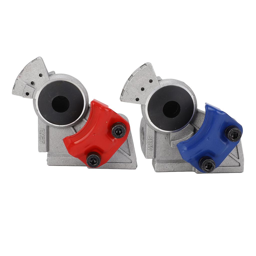 1 Pair 37 Degree Gladhand Set Red Blue Trailer Glad Hand Brake Air Hose Coupling Connector for Semi Trailers Trucks
