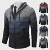 Men's Trendy Hooded Knit Cardigan: Autumn/Winter Casual Long-Sleeve Sweater Jacket