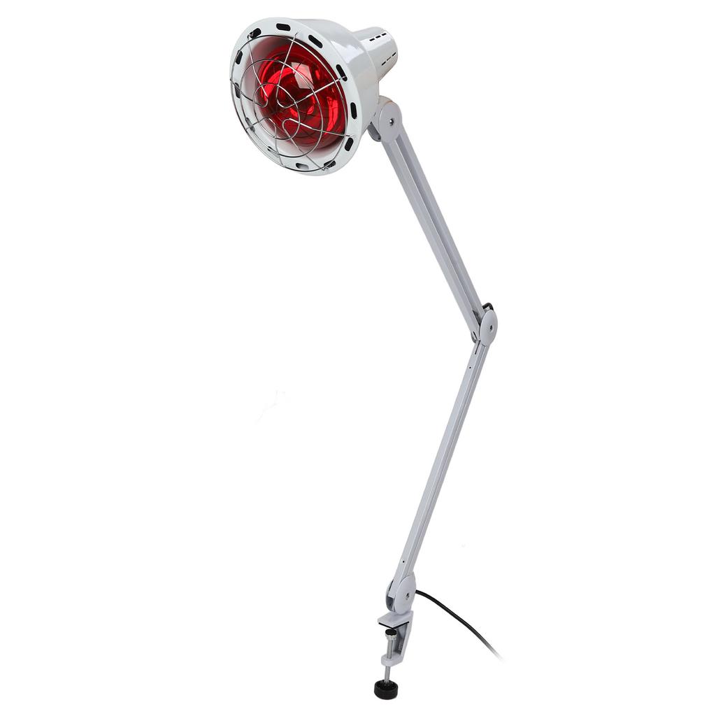 275W Infrared Lamp Clip Rotation Head Adjustable Relieve Joint Muscle Relax Red Light Lamp