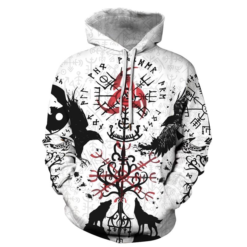Indian Bohemian European and American Fashion Lovers  Hoodie Men's Loose Large Size 3D Printed Men's Hoodie Goes With Everything