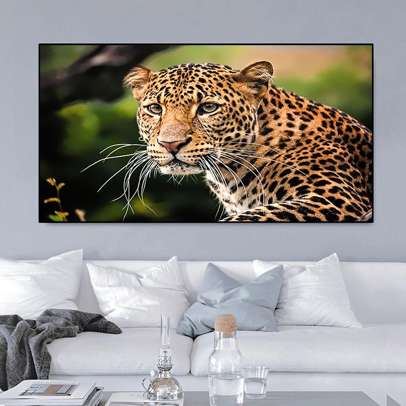 RELIABLI ART Canvas Painting Leopard Posters And Prints Animal Wall Pictures Cuadros For Living Room Home Decor No Frame