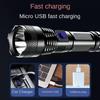 Tactical LED Flashlight ABS Strong Light Flashlight Outdoor USB Rechargeable Household Portable 14500 Mini Small Flashlight